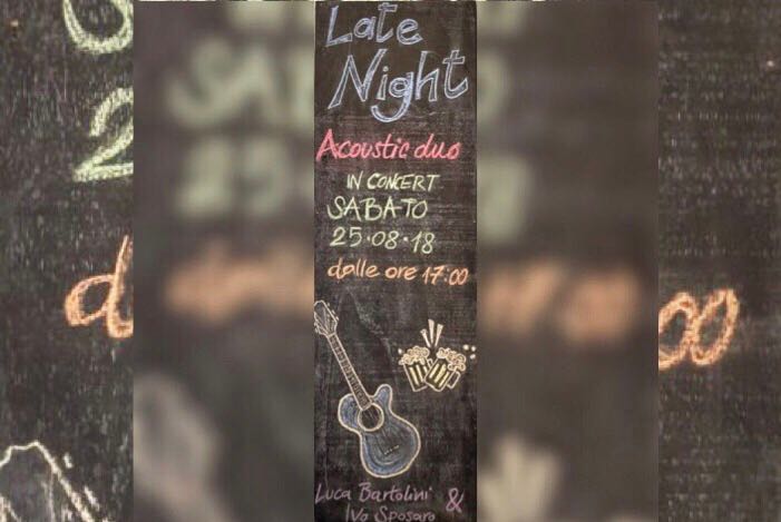 LIVE Music con i LATE NIGHT ACOUSTIC DUO